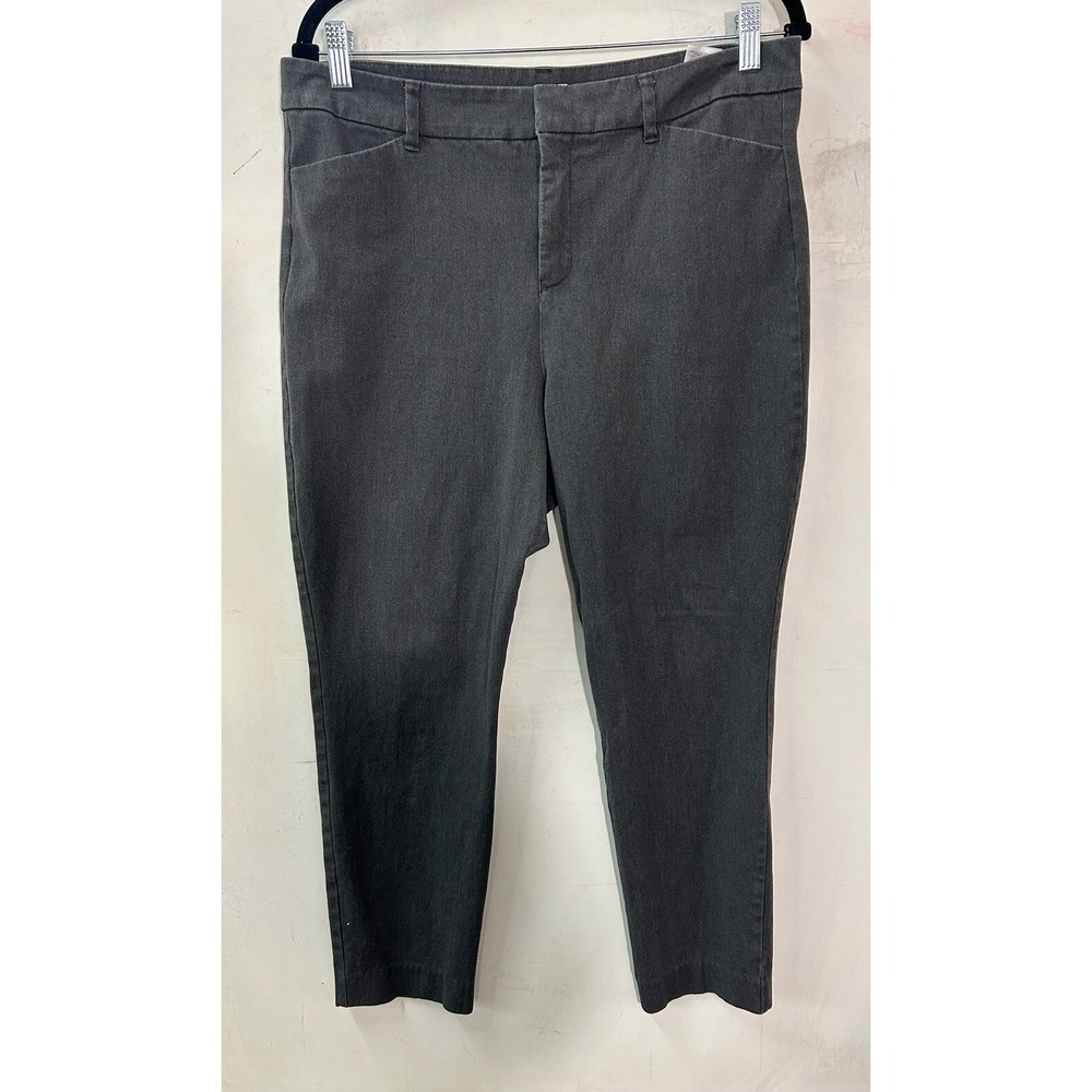Old Navy High‎ Rise Pixie Womens Size 14 Black Pants Corporate Goth Secret Slim